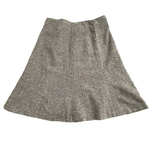 Gap Tweed Flare Bottom Midi-Skirt-Black/White/Gray-Size 8-GUC - Picture 6 of 6
